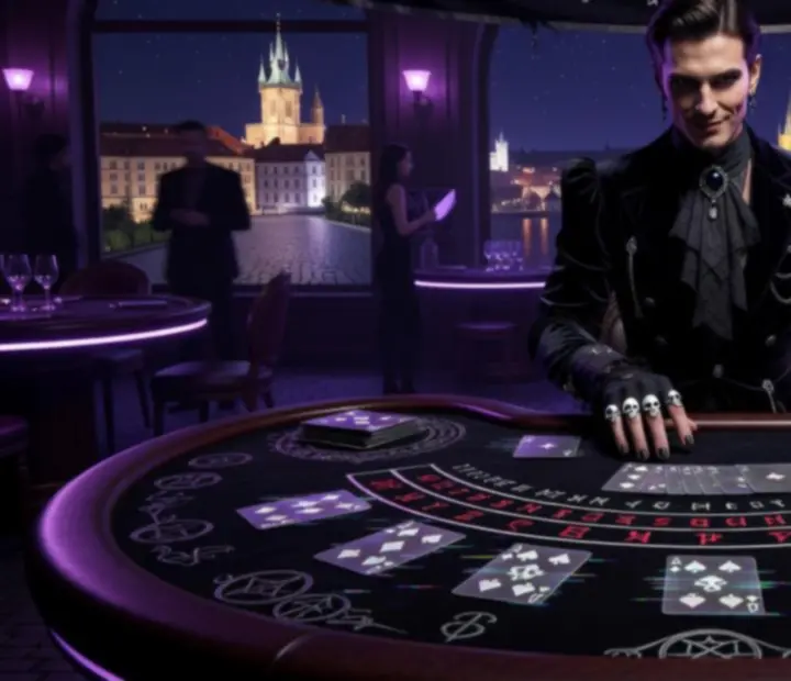 Temný blackjack ve stylu witch house